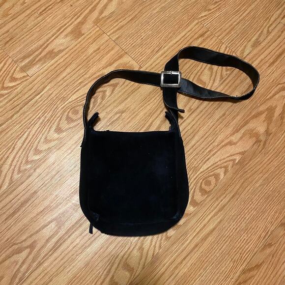 Minnetonka shoulder bag black fringe - Picture 3 of 6